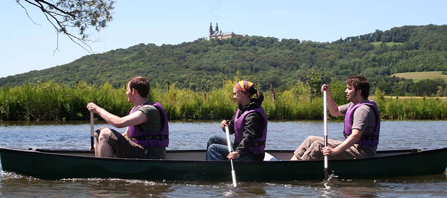 Kanufahren auf dem Main